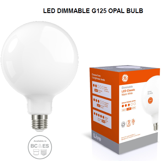 G125 Lamp Led B22 Base Opal