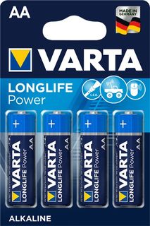 Battery Varta AA 4 Pack Alkaline