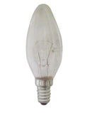 Incandescent Candle Lamp 25 Watt Ses base Clear Plain