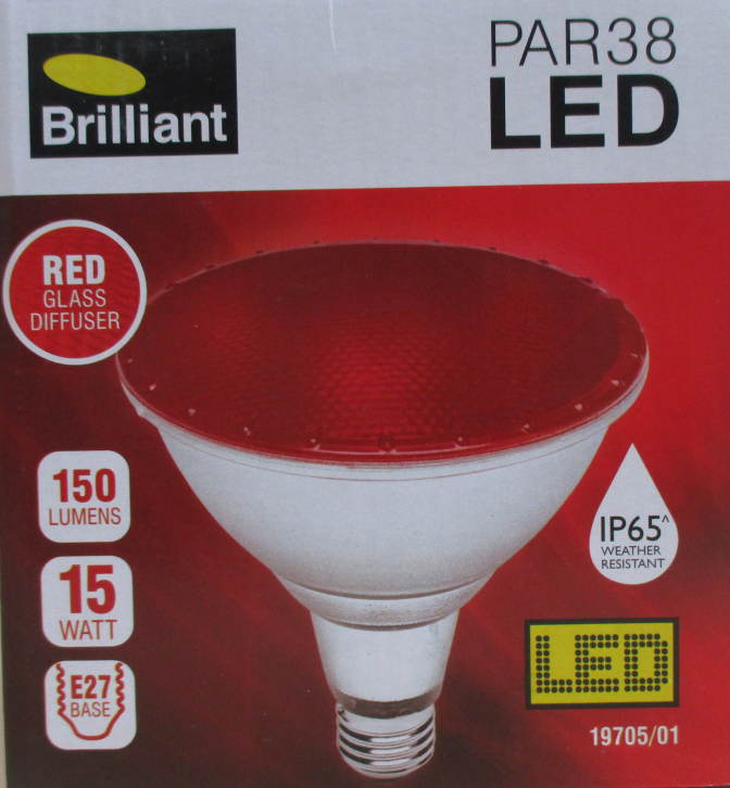 Led Par 38 E27 15 watt  Red Ip65